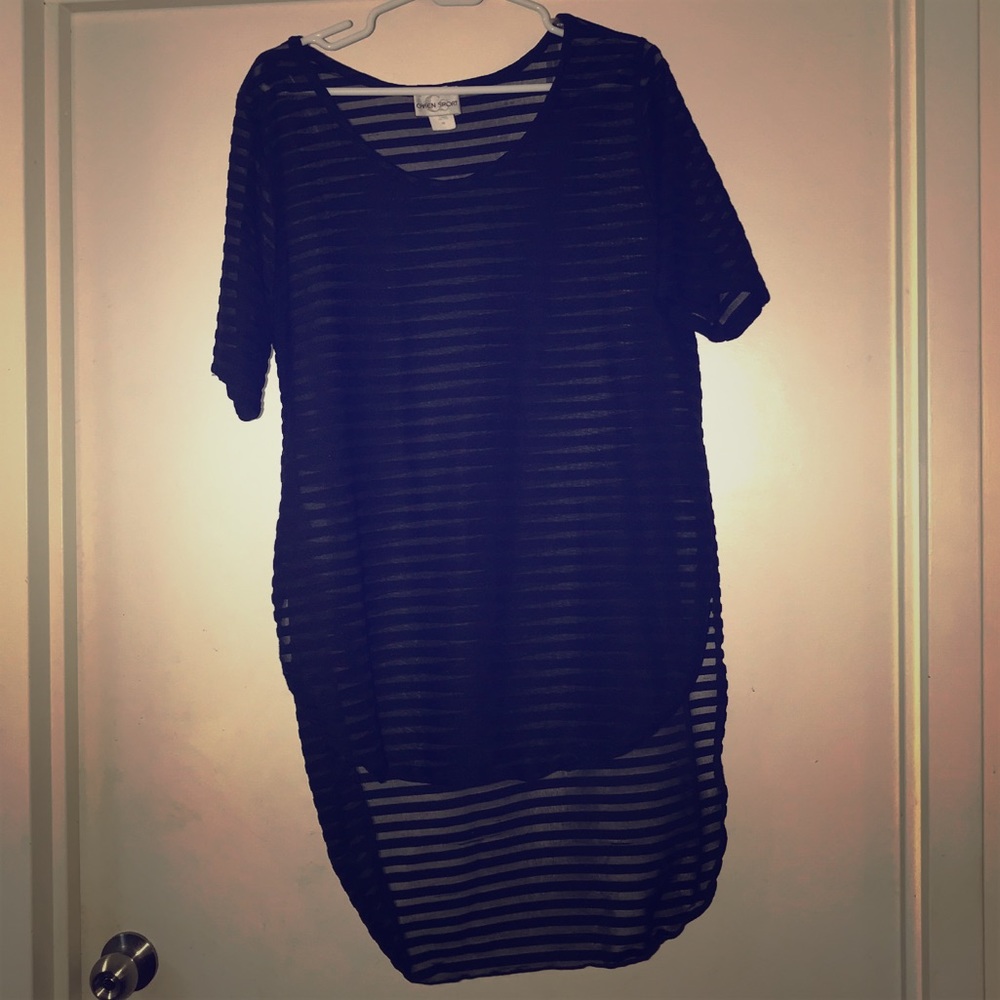 Asymmetrical Mesh Shirt